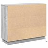 vidaXL LED Sideboard Grey Sonoma 90 x 32 x 75 cm Engineered Wood