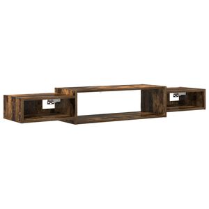 vidaXL Wall-mounted TV Cabinet Wall-Mounted Smoked Oak