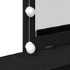 vidaXL Dressing Table Black oak 80 x 41 x 144.5 cm Engineered wood
