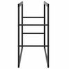 vidaXL Firewood Rack Black 55x30x61 cm Steel