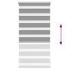Zebra Blind 40 x 100 cm Grey