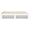 vidaXL Bed Frame without Mattress White 180x200 cm Super King Engineered Wood