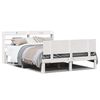 vidaXL Bed Frame with Headboard without Mattress White 135x190 cm Double