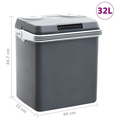 vidaXL Portable Thermoelectric Cooler Box 32 L 12 V 230 V A++