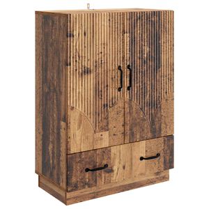 vidaXL Sideboard Old Wood 66 x 34.5 x 92 cm Engineered Wood