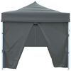 vidaXL Folding Pop-up Party Tent with 8 Sidewalls 870x291x315 cm Anthracite
