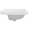 vidaXL Bathroom Sink White 61x48x23 cm Rectangular Ceramic