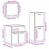 vidaXL Bathroom Furniture Set with Door 3 pcs Old Wood Engineered Wood