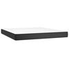 vidaXL Pocket Spring Bed Mattress Medium Black 180x200x20 cm Faux Leather