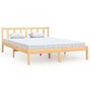 vidaXL Bed Frame without Mattress Solid Wood 140x190 cm