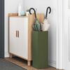 vidaXL Umbrella Stand with Storage Olive 15.5 x 15.5 x 49 cm Metal