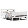 vidaXL Bed Frame with Headboard without Mattress White 150x200 cm King Size