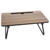 Excellent Houseware Bed Table Foldable Natural and Black