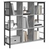 vidaXL Bookshelf Grey Sonoma 102 x 32 x 104.5 cm Engineered Wood