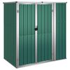 vidaXL Tool Shed | Green | Galvanised steel, metal, plastic | Large