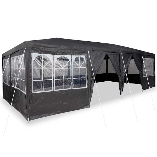 vidaXL Party Tent Anthracite and White 800 x 400 x 266 cm