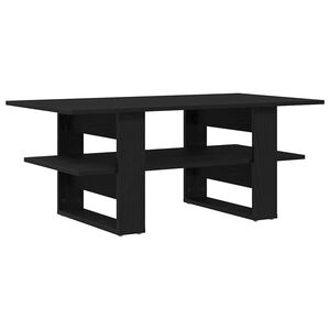 vidaXL Coffee Table Black Oak 102 x 55 x 42 cm Engineered Wood