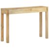 vidaXL Console Table 110x30x75 cm Solid Bleached Wood Mango