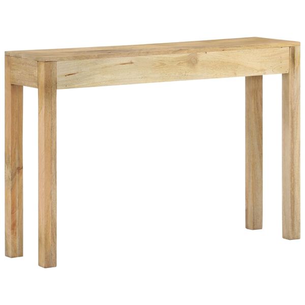vidaXL Console Table 110x30x75 cm Solid Bleached Wood Mango