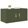 vidaXL Storage Cabinet Olive Green 80 x 40 x 40 cm Steel