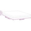 vidaXL Mattress White and Grey 160 x 200 cm Memory Foam