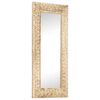 vidaXL Hand-Carved Mirror 110x50x2.6 cm Solid Mango Wood