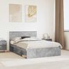 vidaXL Bed Frame with Headboard Concerte 140 x 190 cm Engineered wood