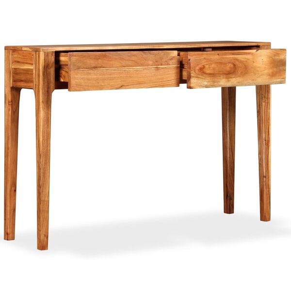 vidaXL Console Table Solid Wood 118x30x80 cm