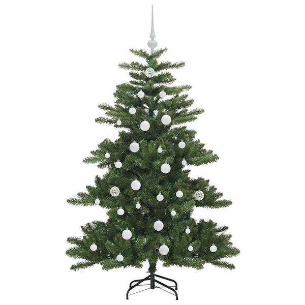 vidaXL Artificial Hinged Christmas Tree Green 150 cm PVC and Steel