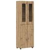 vidaXL Highboard FLORIN Artisan Oak 60 x 35 x 182 cm Engineered Wood
