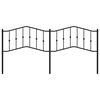vidaXL Metal Replace Headboard Black 200 cm