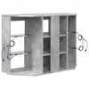 vidaXL Corner LED TV Cabinet Concrete Grey 100x40x68cm Engineered Wood