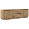 vidaXL TV Cabinet with LED Lights Artisan Oak 160.5x41x50 cm