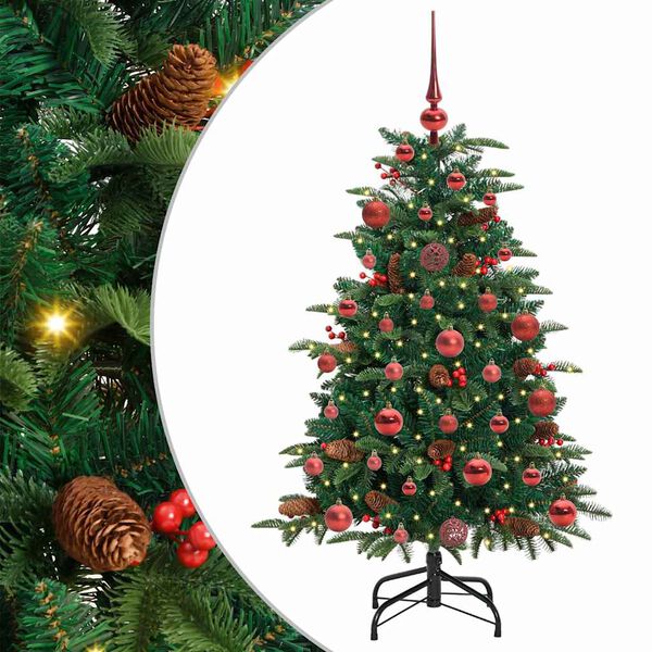 vidaXL Artificial Christmas Tree with 150 LEDs with Stand Green 120 cm
