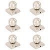 vidaXL Post Caps 6 pcs Globe Final Stainless Steel 71x71 mm