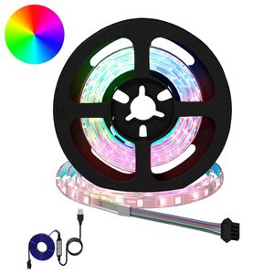vidaXL LED Strip 2 pcs Black and Transparent Copper and Plastic