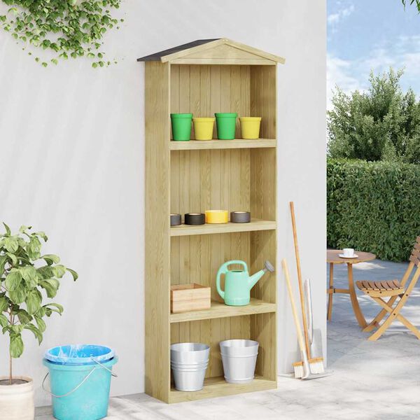 vidaXL Garden Tool Shed 80x33x222 cm Impregnated Pinewood
