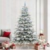 vidaXL Artificial Hinged Christmas Tree White 240 cm PE and PVC