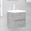 vidaXL Bathroom Furniture Set Concrete Grey Engineered Wood