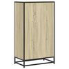 vidaXL Book Cabinet Sonoma Oak 60x35x107.5 cm Engineered Wood