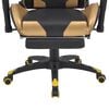 vidaXL Gaming Chair Gold 70 x 71 x 136 cm Artificial Leather