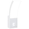 vidaXL Outdoor LED Wall Light with Sensor White Die-cast Aluminium