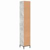 vidaXL Bathroom Cabinet with Drawer Concrete Grey 31.5 x 33 x 190 cm