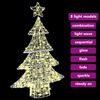 vidaXL Christmas Tree with 100 LEDs Warm white 120 cm Acrylic