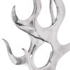 vidaXL Wine Rack Flame Shape Aluminium Silver 9 Bottles