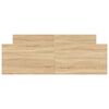 vidaXL Bed Frame without Mattress Sonoma Oak 135x190 cm Double