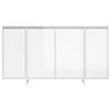 vidaXL Sideboard High Gloss White 135x41x75 cm Engineered Wood