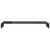 vidaXL TV Stand/Monitor Riser Glass Black 120x30x13 cm