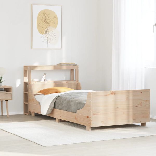 vidaXL Bed Frame without Mattress 90x200 cm Solid Wood Pine