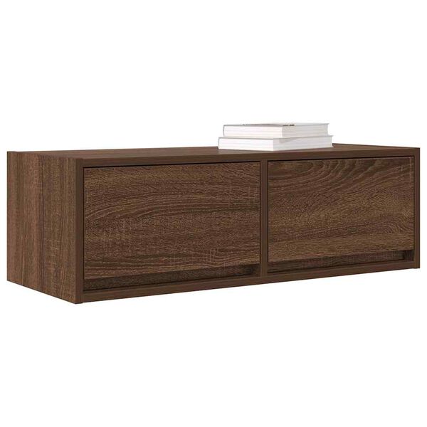 vidaXL TV Cabinet Brown Oak 80x31x25.5 cm Engineered Wood
